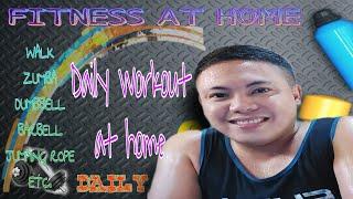 Standing dumbbells workout daily exercise Fitness at home by Whenggay