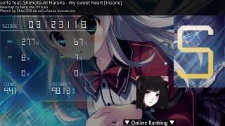 My sweet heart  4.49⭐ solfa ft. Shimotsuki Haruka Insane 98.13%