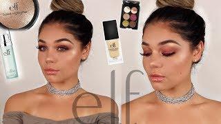 FULL FACE USING ONLY E.L.F MAKEUP TUTORIAL | Blissfulbrii