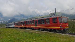 Trafic ferroviaire sur le Jungfraubahn