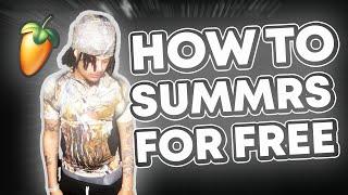 How To Sound Like Summrs FOR FREE (FL STUDIO)