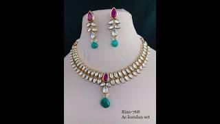 Kundan necklace design #youtubeshorts #jewellery #shortvideo