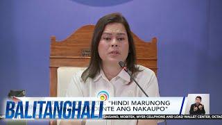 VP Sara Duterte, sinagot ang ilang isyu sa kaniyang press conference | Balitanghali