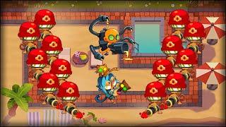 Spamming Laser Cannon Dartling Gunners in CHIMPS - Bloons TD 6