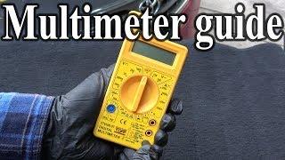 How to Use a MULTIMETER - Beginners Guide (Measuring Volts, resistance, continuity & Amps)