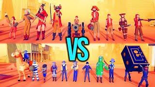 PIRATE TEAM vs WILD WEST TEAM #38 | TABS - Totally Accurate Battle Simulator