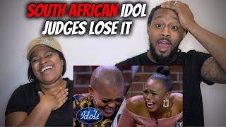  American Couple Reacts "IDOL JUDGES LOSE IT | Idols South Africa! Idols Global"