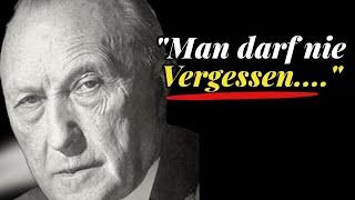 Konrad Adenauer Zitate die du gehört haben musst |Zitate |Weisheiten|Aphorismen