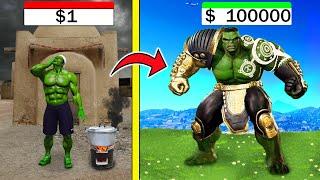 $1 থেকে $1000000 Hulk এর সুইট আপগ্রেড ! GTA 5