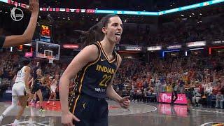 Caitlin Clark hits 3 straight crazy threes in 38 seconds vs New York 