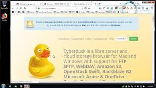 Install Cyberduck and publish an index html file