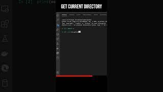 How to get the current directory in python | Python OS module #shorts