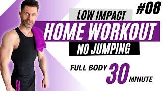 FULL BODY workout at HOME - NO jumping - NO equipment - LOW IMPACT cardio for Beginners - 30 minutes