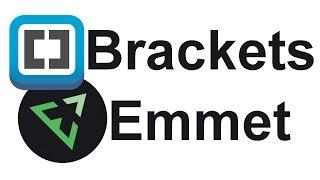 Brackets и Emmet