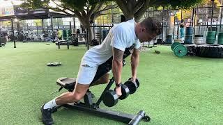 Chest supported DB Shrug / Encogimientos de hombros con pecho apoyado en banco inclinado
