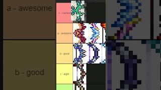 Terraria Hardmode Bows Tier List! #terraria #shorts