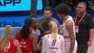 TECHNICAL, Brittney Griner & Aliyah Boston tangled up | Indiana Fever vs Phoenix Mercury WNBA