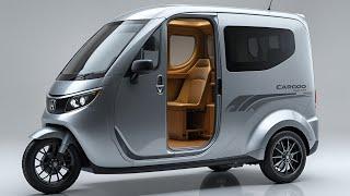 2025 Honda Mint Silver Electric Tricycle Camper – The Future of Compact Camping!