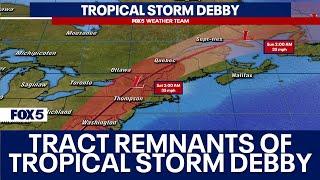 DC weather: Tropical Storm Debby remnants arrive earlier than expected