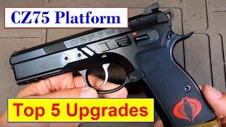 CZ75 Platform (SP01, P01, PCR) - Top 5 Upgrades #competition #upgrade #diy #cz #grandmaster