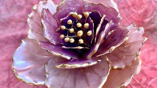 Resin Dip Peony Flower Tutorial