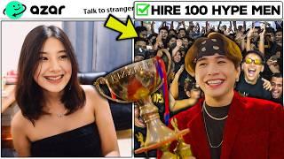 What Happens If You Hire 100 Hypemen? | SHE WAS SO SHOCKED!!!