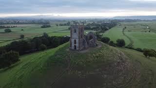 Burrow Mump, Somerset, DJI Mini 2 Drone 360 pan