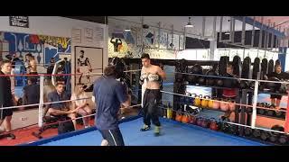 Eduard gegen Hanan. Boxing sparring, 2.