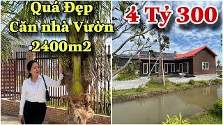 Nhà Vườn đẹp 2 Phòng Ngủ 2400m2 ngay bờ kênh điện mặt trời 14kwh ngay TP Rạch Giá #datvangkiengiang