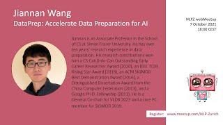 Jiannan Wang (Associate Professor, SFU): DataPrep: Accelerate Data Preparation for AI