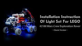 Installation Instruction Of Light Set For LEGO 42180 Mars Crew Exploration Rover.