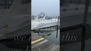 Our 22 yr old boat REALLY needed this upgradeready for another season soon#boating #searay