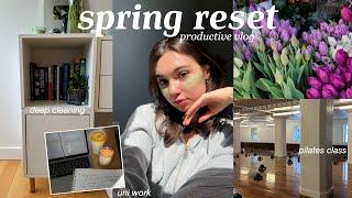 SPRING RESET  deep cleaning, healthy routine, uni work & pampering