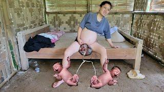 7,5 Months Pregnant Single Mother Shocked By Pain in Late Stage of Pregnancy. Chicken Care, New Life