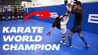 Pro MMA Fighter vs Karate World Champion (Breakdown)