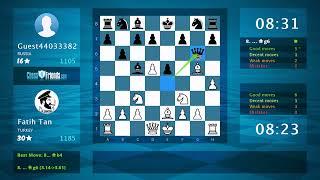 Chess Game Analysis: Fatih Tan - Guest44033382, 1-0 (By ChessFriends.com)