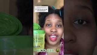 COMBAT GEL  VS ECO GEL 🫒 ON 4C HAIR ‍ (PART 1) - TIFFANI D #shorts