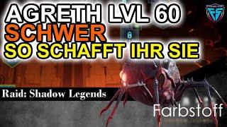 Raid: Shadow Legends - Agreth Gift Spinne - LVL60 Schwer - Tipps wie man sie angeht :)