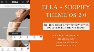 #14 - How to set up "Sticky Navigation Toolbar" in Ella - Multipurpose Shopify Theme OS 2.0?