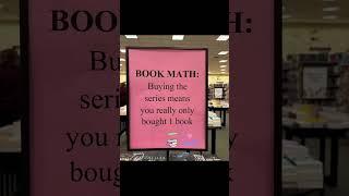 Book math  Makes sense to me! #booktube #booktok #bookseries