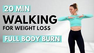 20 Min STEADY STATE WALKING for WEIGHT LOSSALL STANDINGNO JUMPINGKNEE FRIENDLYLISS WORKOUT