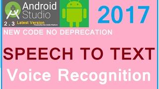 Android studio 3.2.1 tutorial. Recognition of voice in android apps. Android speech to text example.