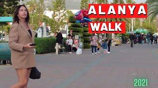 alanya beach coastal road walking tour 2021 ! alanya marina antalya turkey holiday ! alanya travel