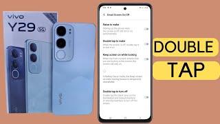 vivo y29 5g double tap on off setting | vivo y29 me double tap on off screen setting Kaise on Kare