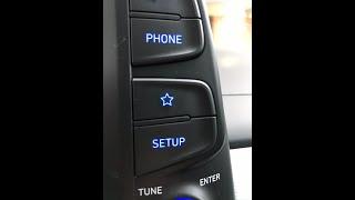 Hyundai Kona Star Radio Button Explained and Screen Saver Clock setup.