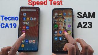 Samsung A23 Vs Tecno Camon 19 Speed Test