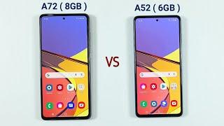 Samsung A52 (6GB) vs Samsung A72 (8GB) Speed Test & Ram Management