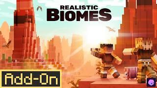 Realistic Biomes ADDON - The Most Immersive Minecraft Survival Experience EVER in-depth review