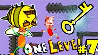 СТИКМЕН Побег из ТЮРЬМЫ #7 в игре One LEVEL 2! ЛАБИРИНТ полный ЛОВУШЕК Летсплей от ПАПЫ и ДОЧКИ