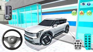 New Kia EV9 Electric SUV car in The Showroom - 3D Driving Class 2024 - android gameplay- gamegame